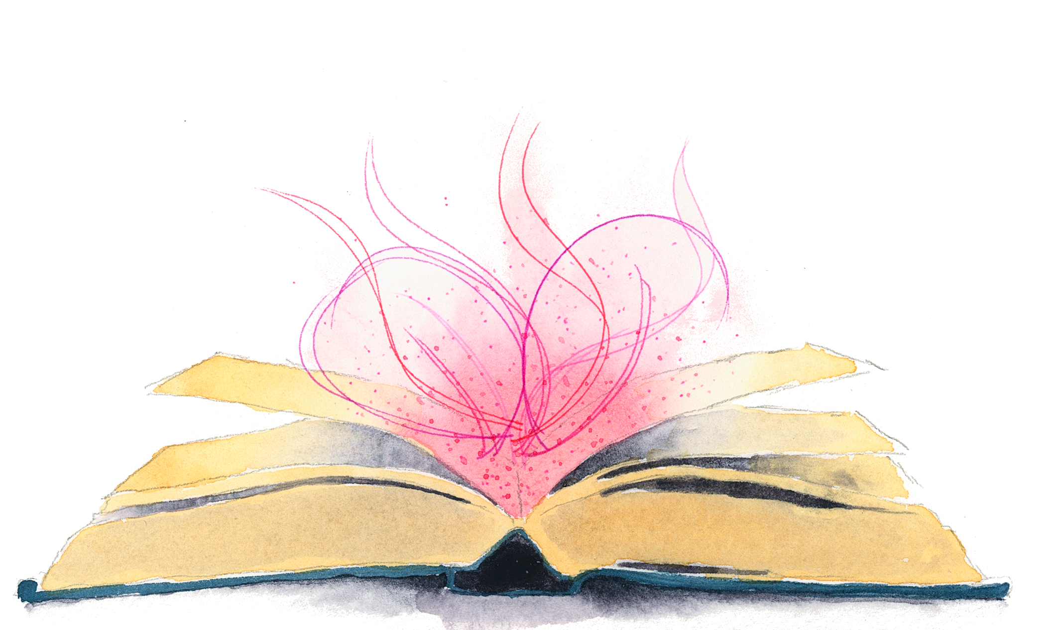 Magical watercolor book